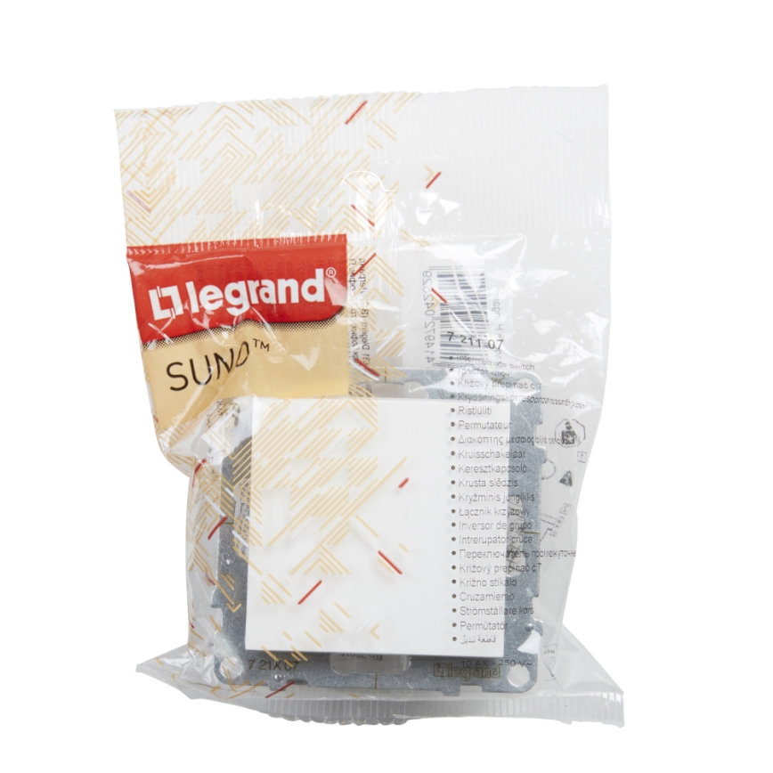 Legrand - Jednopólové tlačítko č. 1/0 bez rámečku SUNO bílá