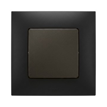 Legrand - Jednopólový vypínač č. 1 s rámečkem NILOE černá