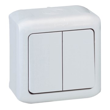 Legrand - Nástěnný sériový vypínač č. 5 FORIX IP44 bílá