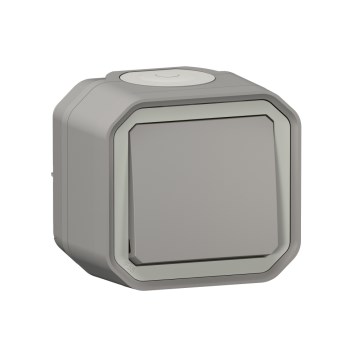 Legrand - Schodišťový vypínač č. 6 PLEXO IP55 šedá