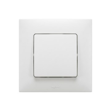 Legrand - Schodišťový vypínač č. 6 s rámečkem NILOE bílá