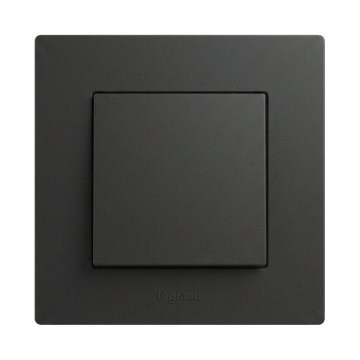 Legrand - Schodišťový vypínač č. 6 s rámečkem NILOE STEP černá