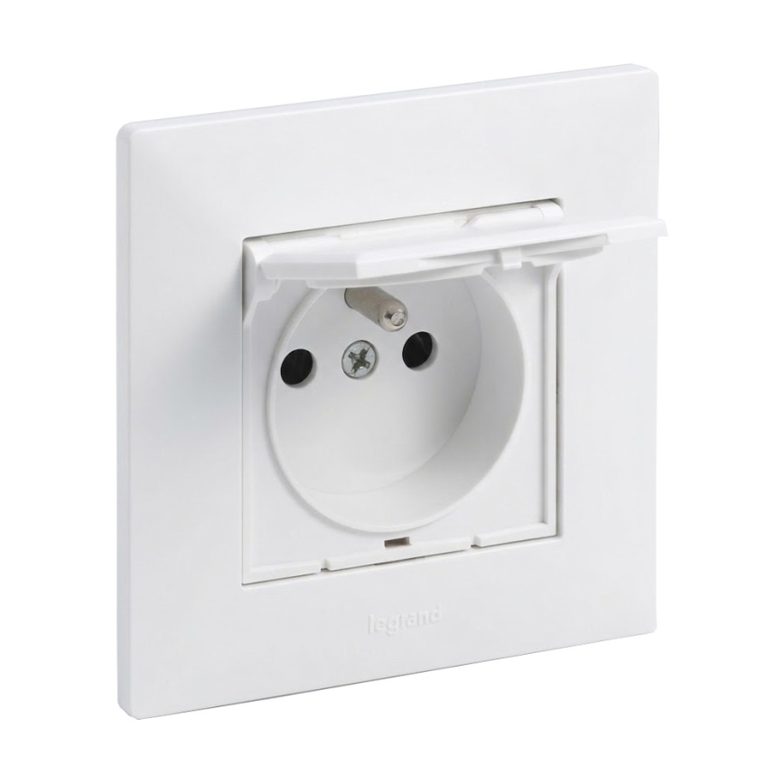 Legrand - Venkovní zásuvka domovní s rámečkem NILOE STEP 250V IP44 bílá