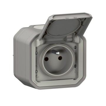 Legrand - Venkovní zásuvka PLEXO 250V IP55 šedá