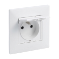 Legrand - Venkovní zásuvka s rámečkem NILOE STEP 250V IP44 bílá