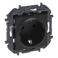 Legrand - Zásuvka domovní SCHUKO 250V/16A NILOE STEP černá