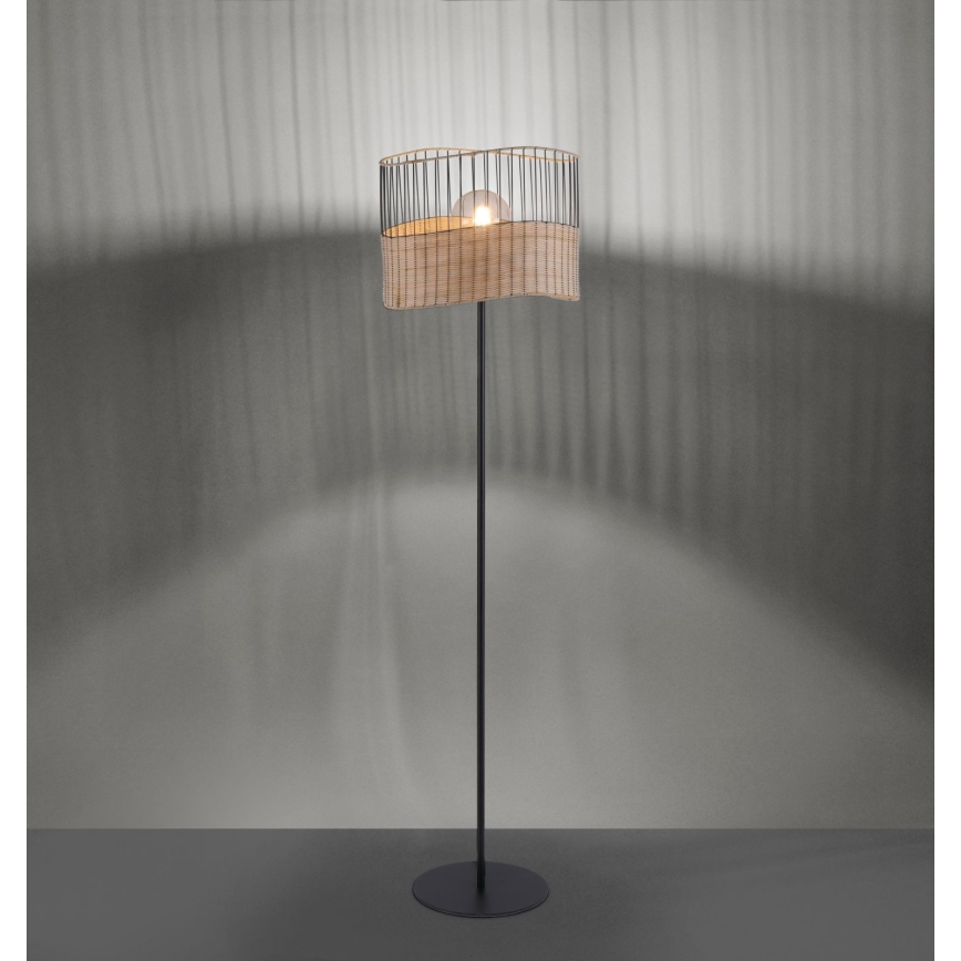 Leuchten Direkt 11151-79 - Stojací lampa REED 1xE27/60W/230V