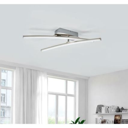 Leuchten Direkt 11270-55 - LED Přisazený lustr SIMON 2xLED/5W/230V matný chrom