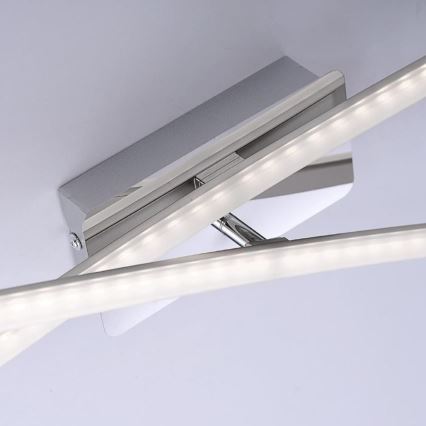 Leuchten Direkt 11272-55 - LED Přisazený lustr SIMON 2xLED/8W/230V matný chrom