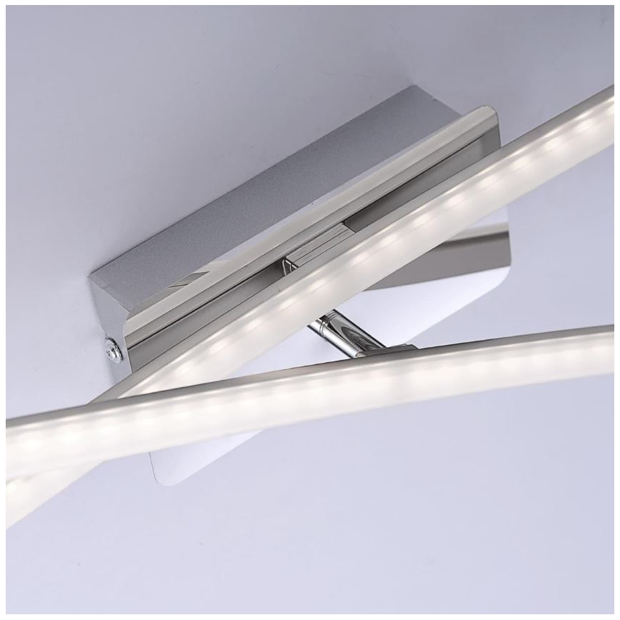 Leuchten Direkt 11272-55 - LED Přisazený lustr SIMON 2xLED/8W/230V matný chrom