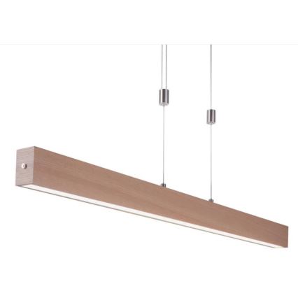 Leuchten Direkt 11420-78 - LED Lustr na lanku AMANDA LED/30W/230V 2700-5000K 110 cm hnědá