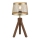 Leuchten Direkt 11423-60 - Stolní lampa FREDERIK 1xE27/60W/230V mangovník