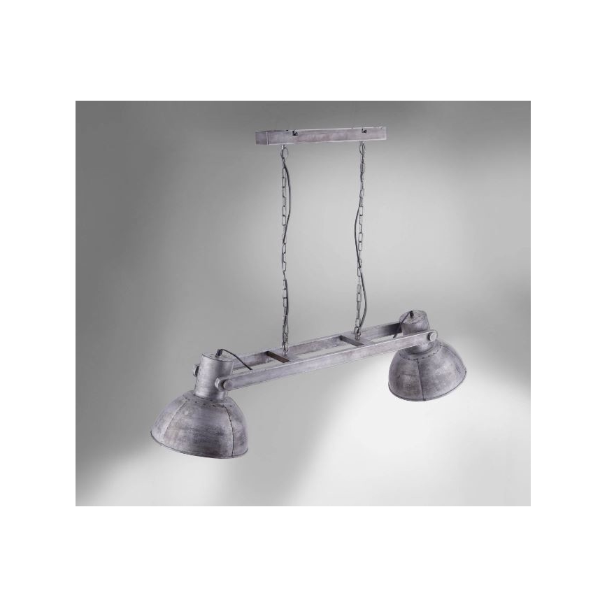 Leuchten Direkt 11483-77 - Lustr na lanku SAMIA 2xE27/25W/230V