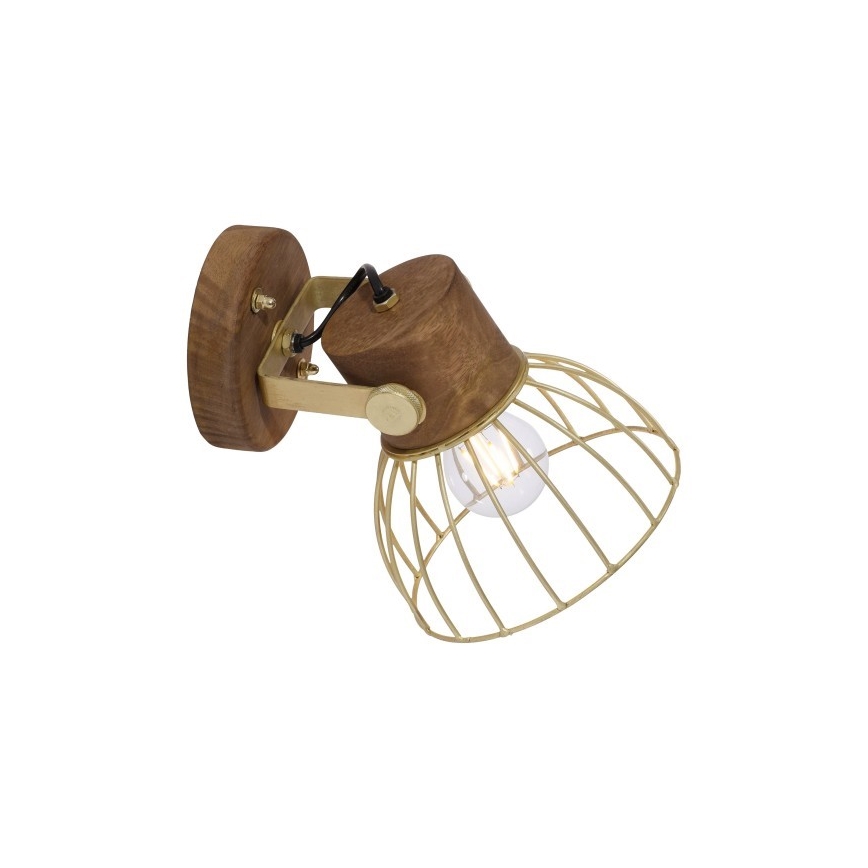 Leuchten Direkt 11486-60 - Nástěnné bodové svítidlo ALAMI 1xE27/25W/230V mangovník