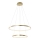 Leuchten Direkt 11525-12 -LED Lustr na lanku CIRCLE LED/18,5W/230V + LED/23,5W