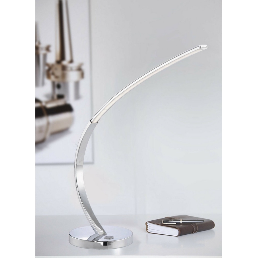 Leuchten Direkt 11551-17 - LED Stmívatelná stolní lampa lesklý chromO 1xLED/6W/230V