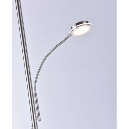 Leuchten Direkt 11709-55 - LED Stmívatelná stojací lampa HANS LED/22W/230V + LED/4W