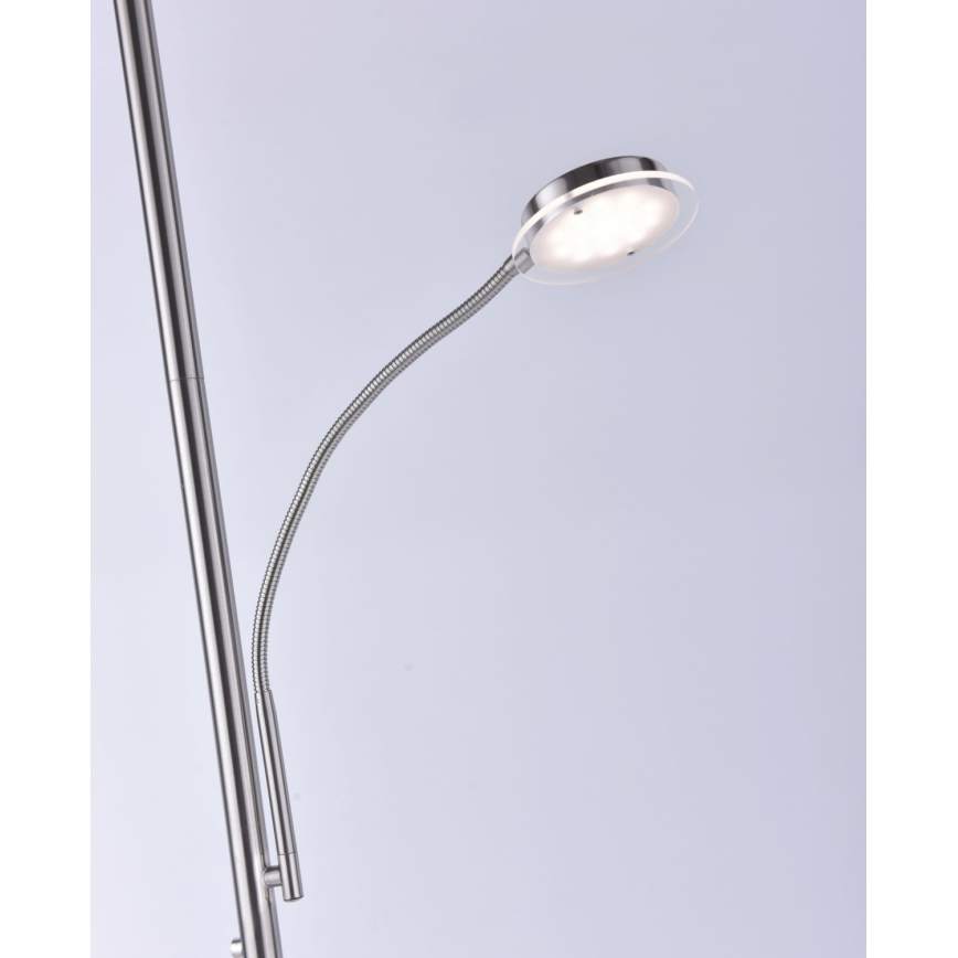Leuchten Direkt 11709-55 - LED Stmívatelná stojací lampa HANS LED/22W/230V + LED/4W