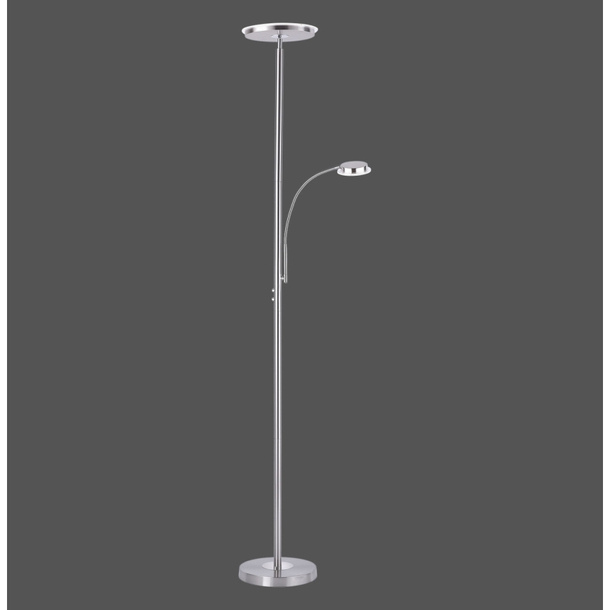 Leuchten Direkt 11709-55 - LED Stmívatelná stojací lampa HANS LED/22W/230V + LED/4W