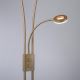 Leuchten Direkt 11778-60 - LED Stmívatelná stojací lampa HELIA LED/16,8W/230V + LED/7,6W zlatá