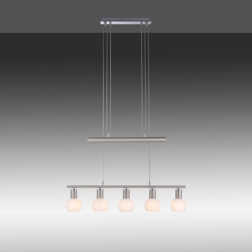 Leuchten Direkt 11939-55 - Lustr na lanku BENEDIKT 5xE14/40W/230V