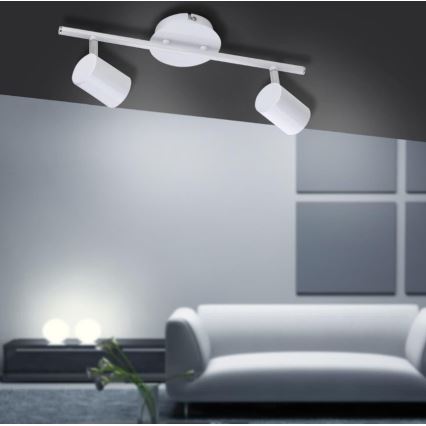 Leuchten Direkt 11942-16 - LED Bodové svítidlo TARIK 2xGU10/5W/230V bílá