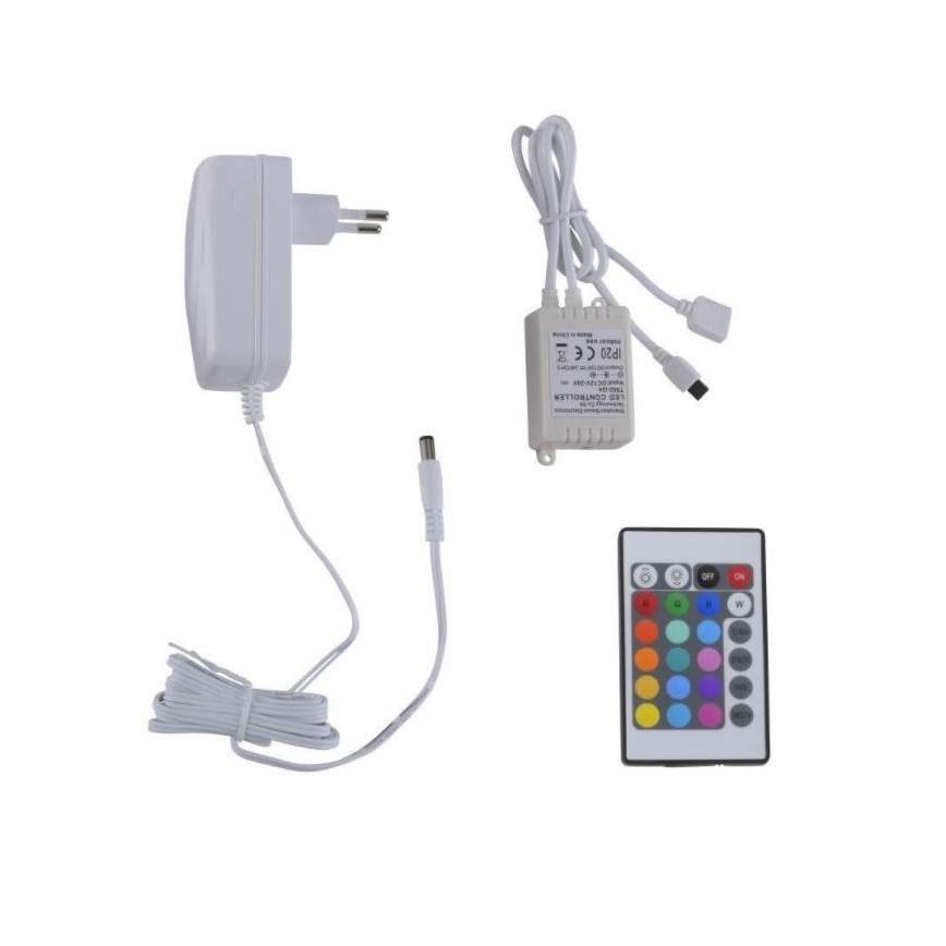 Leuchten Direkt 1210-70-BH - LED RGB Stmívatelný pásek TEANIA 3m 16,2W/12/230V + dálkové ovládání