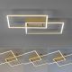 Leuchten Direkt 14018-60- LED Stmívatelný přisazený lustr IVEN 2xLED/15W/230V 2700-5000K zlatá + dálkové ovládání