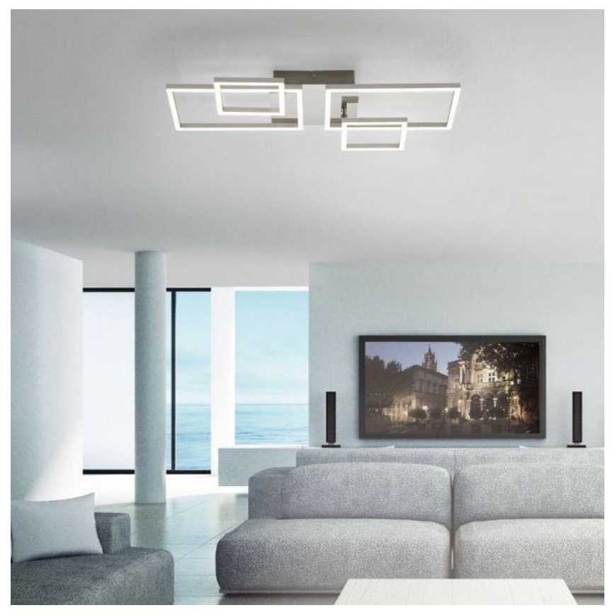 Leuchten Direkt 14030-55 - LED Přisazený lustr IVEN 2xLED/12W/230V + 2xLED/5,5W