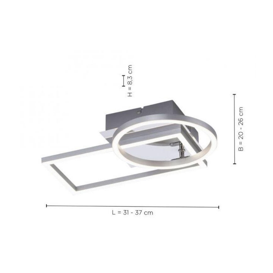 Leuchten Direkt 14031-55 - LED Stropní svítidlo IVEN LED/18W/230V