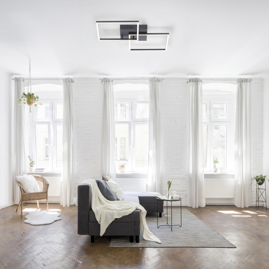 Leuchten Direkt 14141-18 - LED Stmívatelné stropní svítidlo IVEN 2xLED/14W/230V + dálkové ovládání