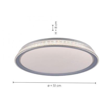 Leuchten Direkt 14359-21 - LED Stmívatelné stropní svítidlo KARI LED/36W/230V