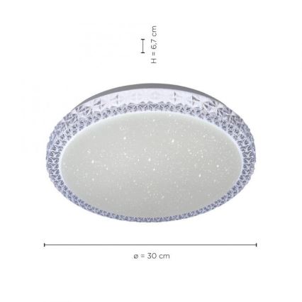 Leuchten Direkt 14370-00 - LED Stmívatelné stropní svítidlo FRIDA LED/12W/230V