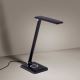 Leuchten Direkt 14415-16 - LED Stmívatelná dotyková stolní lampa s bezdrátovým nabíjením FLORENTINA LED/5W/230V 3000-5000K černá + USB