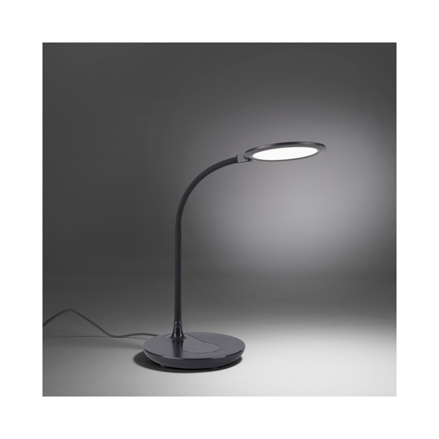 Leuchten Direkt 14416-18 - LED Stmívatelná dotyková stolní lampa s bezdrátovým nabíjením ASTRID LED/5W/230V 3000/4000/5500K + USB