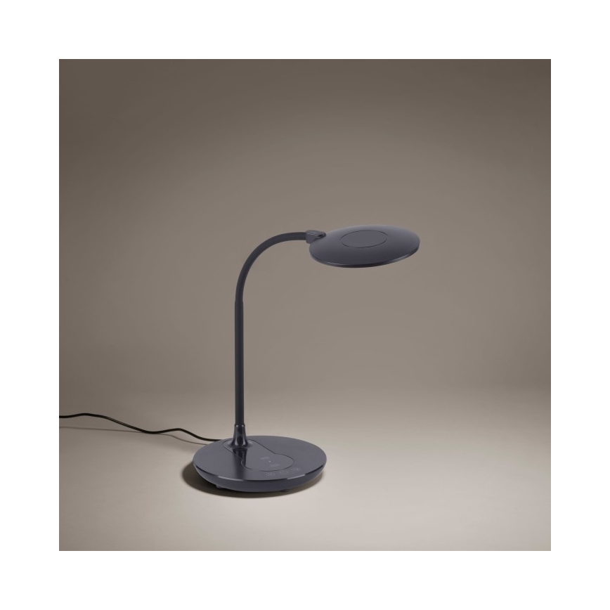 Leuchten Direkt 14416-18 - LED Stmívatelná dotyková stolní lampa s bezdrátovým nabíjením ASTRID LED/5W/230V 3000/4000/5500K + USB
