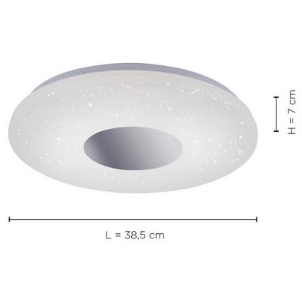 Leuchten Direkt 14422-17 - LED Koupelnové stropní svítidlo svítidlo se senzoremLAVINIA LED/18W/230V IP44