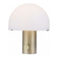 Leuchten Direkt 14433-60 - Stmívatelná stolní lampa DIPPER 1xE27/10W/230V mosaz