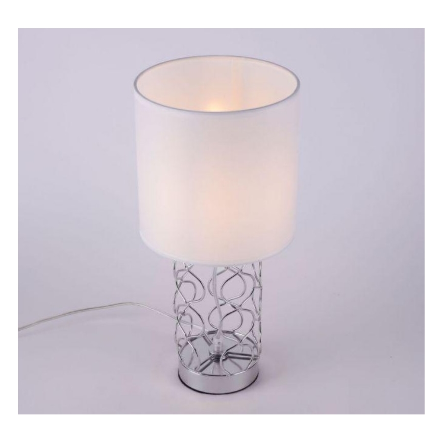 Leuchten Direkt 14615-55 - Stolní lampa DEVA 1xE14/40W/230V matný chrom