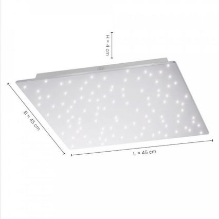 Leuchten Direkt 14671-55 - LED Stmívatelné stropní svítidlo SPARKLE LED/18W/230V 2700-5000K + dálkové ovládání