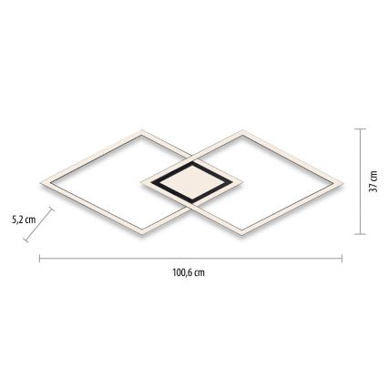 Leuchten Direkt 14695-18 - LED Stropní svítidlo ASMIN LED/48W/230V