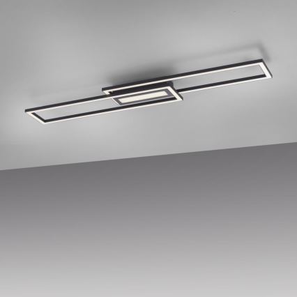 Leuchten Direkt 14696-18 - LED Stmívatelný přisazený lustr ASMIN LED/45W/230V černá