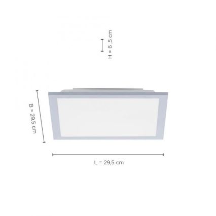 Leuchten Direkt 14750-21 - LED Stropní svítidlo FLAT LED/12W/230V