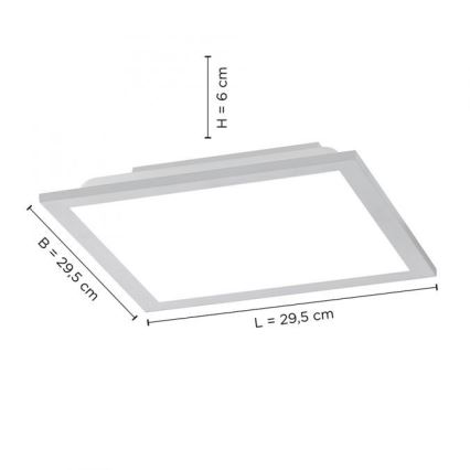 Leuchten Direkt 14754-21- LED Stmívatelné stropní svítidlo FLAT LED/20W/230V 2700K-5000K + dálkové ovládání