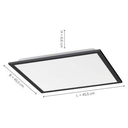 Leuchten Direkt 14755-18 - LED Stmívatelné stropní svítidlo FLAT LED/28W/230V 2700-5000 + dálkové ovládání