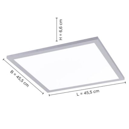 Leuchten Direkt 14755-21- LED Stmívatelné stropní svítidlo FLAT LED/28W/230V 2700-5000K + dálkové ovládání