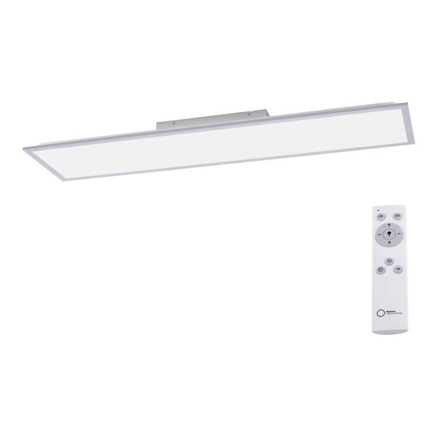 Leuchten Direkt 14757-21- LED Stmívatelný přisazený panel FLAT LED/36W/230V 2700-5000K stříbrná + dálkové ovládání