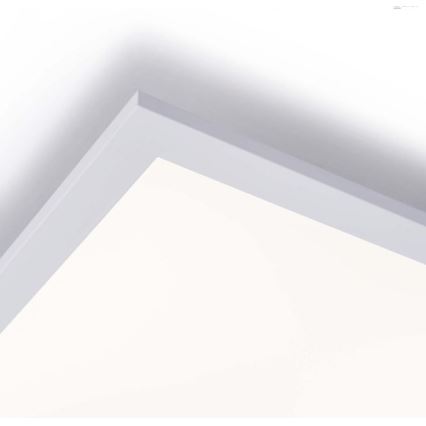 Leuchten Direkt 14757-21- LED Stmívatelný přisazený panel FLAT LED/36W/230V 2700-5000K stříbrná + dálkové ovládání