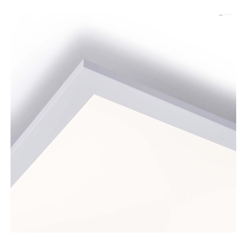 Leuchten Direkt 14757-21 - LED Stmívatelný přisazený panel FLAT LED/36W/230V 2700-5000K stříbrná + dálkové ovládání