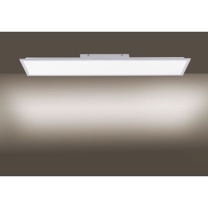 Leuchten Direkt 14757-21- LED Stmívatelný přisazený panel FLAT LED/36W/230V 2700-5000K stříbrná + dálkové ovládání